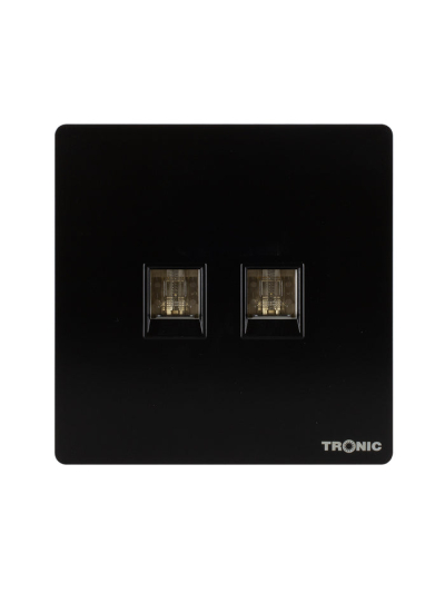 Tronic 2 Gang Data Socket