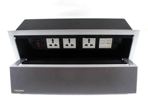 Tronic Desk Socket Universal x 3 + RJ45 Data x 2 - Image 3