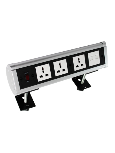 Tronic Desk Socket Universal x 3 + RJ45 Data x 2 BF ONDE