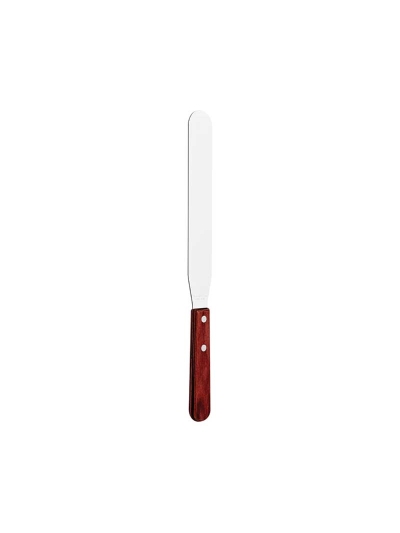 Tramontina Pastry Spatula Stainless Steel Blade 8" Red Polywood Treated Wood Handle 21161/178
