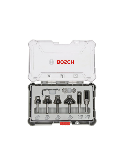 Bosch Router Bits Edging Set 8mm 6 Pcs 2607017468