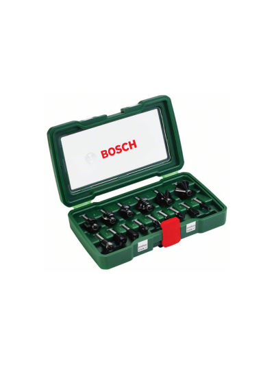 Bosch Router Bits Promoline Set 8mm 15 Pcs 2607019469