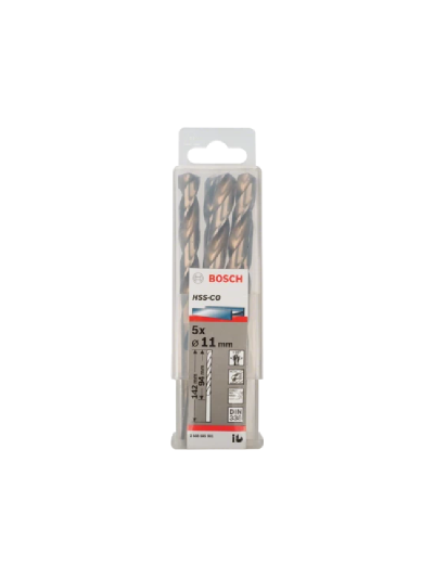 Bosch Twist Drill Spiralbohrer HSS CO 5 x 11mm 2608585901