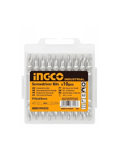 Ingco Screwdriver Bit 65mm 10pcs Set SDB21PH233