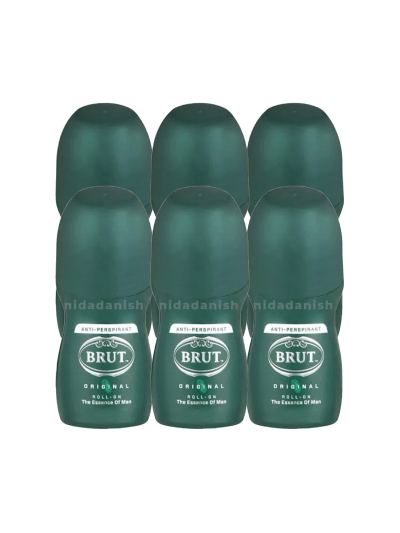 Brut Roll On 50ml Antiperspirant Musk Pack of 6