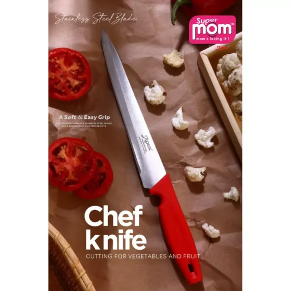 Supermom Chef Knife 13 inch Plastic Handle with Stainless Steel Blade 573249 - Image 2