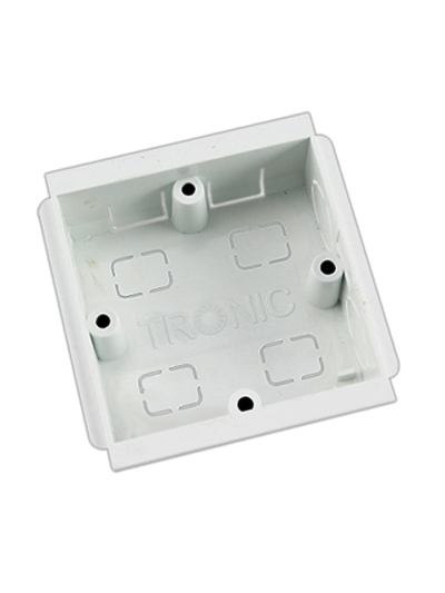 Tronic Compartment Trunking Single Box PVC 100mmx50mm