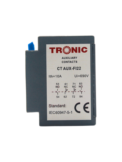 Tronic Auxiliary Contact Top Mount 2NO+2NC