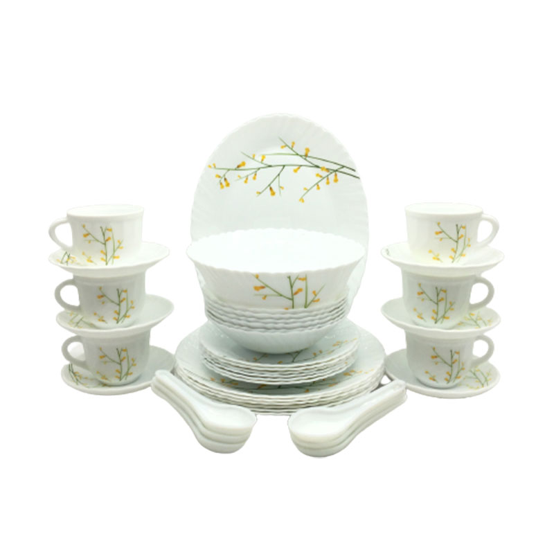 La Opala Dinner Set Citron Weave Classique 38 Pieces LW038 - Image 2