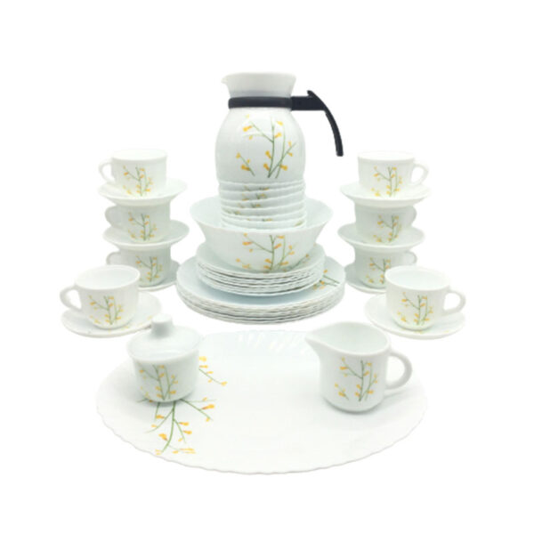 La Opala Dinner Set Citron Weave Classique 47 Pieces LW047 - Image 2