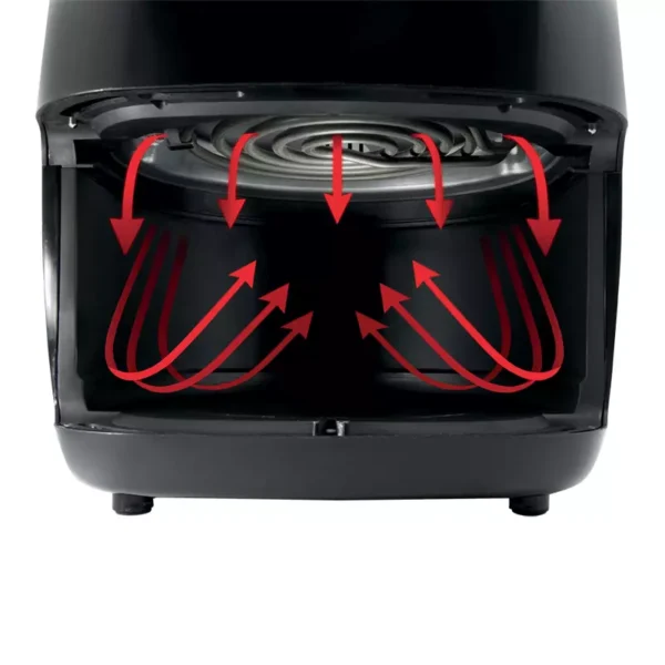Hisense Digital Air Fryer 3.5L 1400W, LED Digital Control Panel, Adjustable Thermostat, Non Stick Basket, Overheat Protection, 9 Pre Setting Cooking Programs H04AFBK1S1 - Image 2