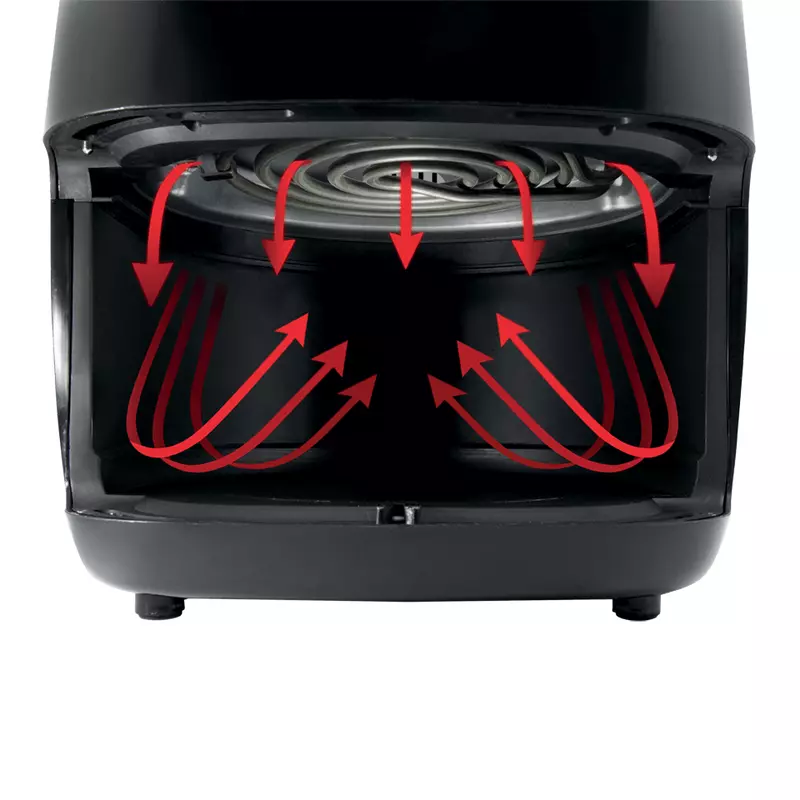 Hisense Digital Air Fryer 3.5L 1400W, LED Digital Control Panel, Adjustable Thermostat, Non Stick Basket, Overheat Protection, 9 Pre Setting Cooking Programs H04AFBK1S1 - Image 2