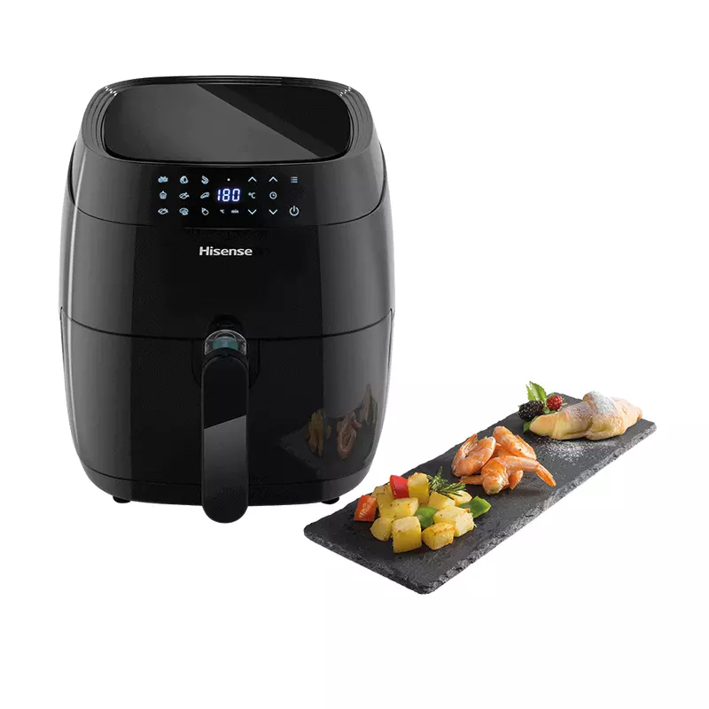 Hisense Digital Air Fryer 3.5L 1400W, LED Digital Control Panel, Adjustable Thermostat, Non Stick Basket, Overheat Protection, 9 Pre Setting Cooking Programs H04AFBK1S1 - Image 4