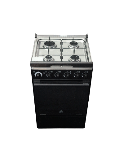 Delta Cooker 50x55cm 4 Gas Burners with Gas Oven & Grill DGC40B