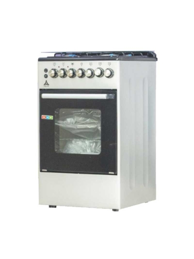 Delta Cooker 50x55cm 4 Gas Burners with Electric Oven & Grill Inox DGC-5040E