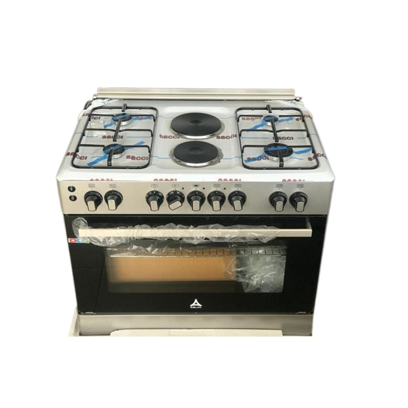 Delta Cookers 90x60cm Electric Oven & Grill 4 Gas & 2 Electric Burner DGC9042.I - Image 5