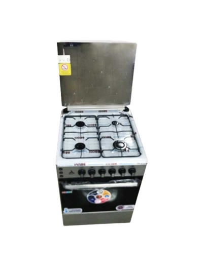 Delta Free Standing Cooker 60x60 4 Gas Burner with Gas Oven & Grill Inox DGC-6040.I
