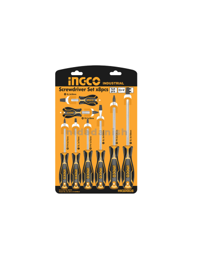 Ingco Screwdriver Set 8pcs HKSD0828