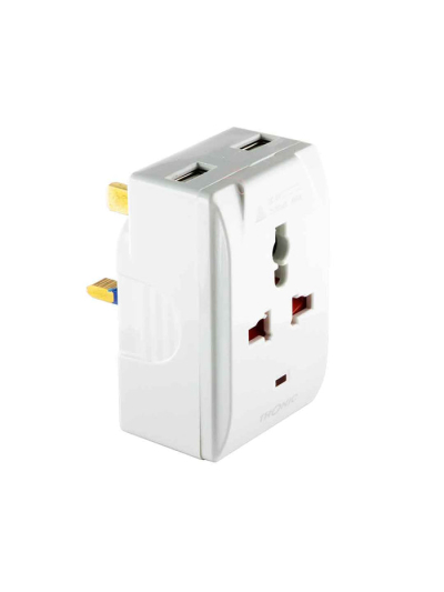 Tronic Multiplug with 2 x USB 13Amps 3 Pin