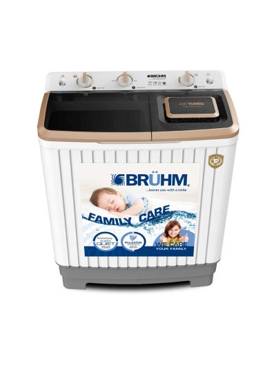 Bruhm Washing Machine 11kg Semi Automatic Twin Tub Top Load BWT-110H