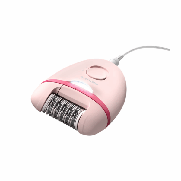 Philips Satinelle Essential Corded Compact Epilator with 7 Accessories, Exfoliation Glove & Carry Pouch, Opti-Light for Legs, Arms & Underarms BRE285 - Image 2