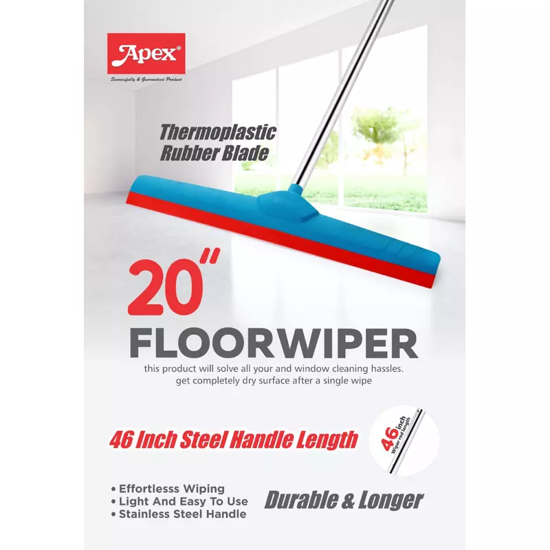 Apex Floor Wiper 20 inch Stainless Steel Handle - Image 2
