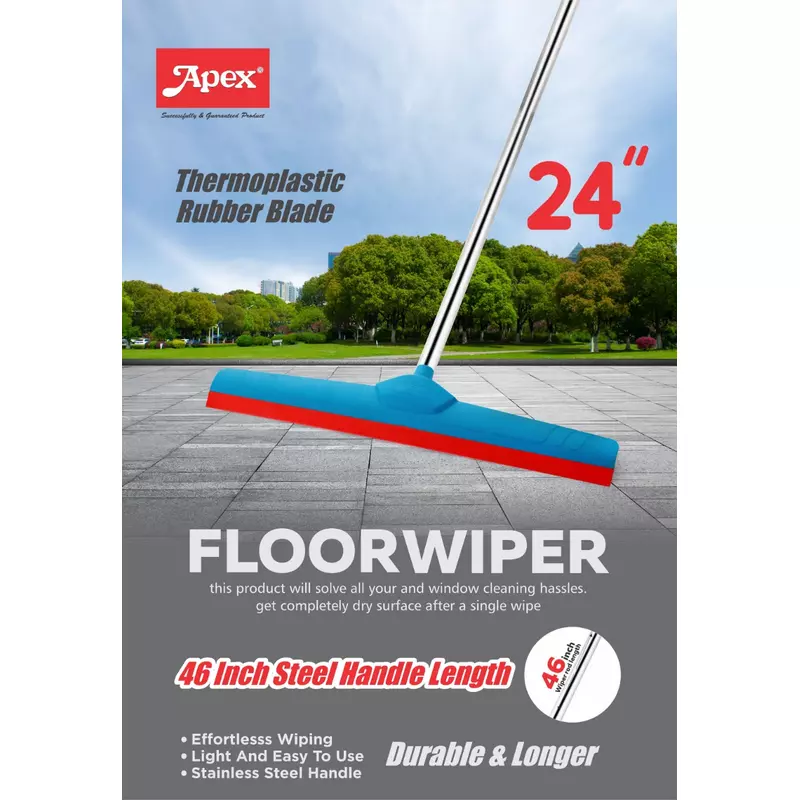 Apex Floor Wiper 24 inch Stainless Steel Handle - Image 2