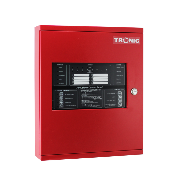 Tronic Fire Control Panel Non-Addressable 4 Zone