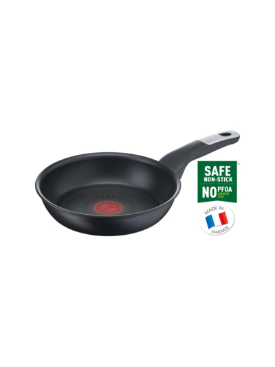 Tefal Unlimited Frypan 26cm Titanium Non Stick Anti Scratch All Hobs Safe Non Stick G6 Unlimited Cast Aluminum G2550502