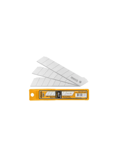 Ingco 10pcs Snap Off Knife Blades Set 18x100mm HKNSB112