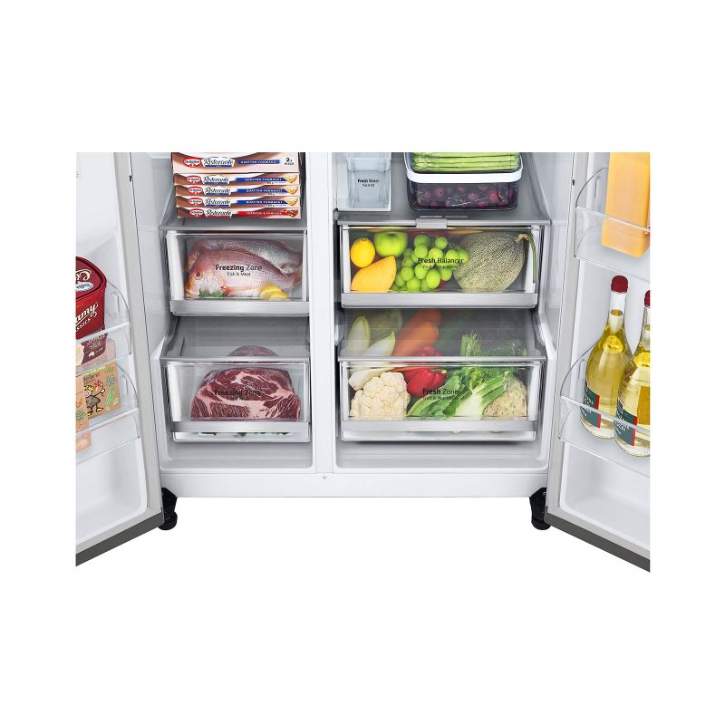 LG Refrigerator 635L InstaView Door-in-Door Silver GC-X257CSES - Image 5