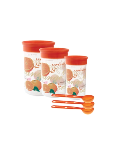 Cello Plastic Container Glory (Big) 1500ml 3000ml & 5000ml 3pc Set