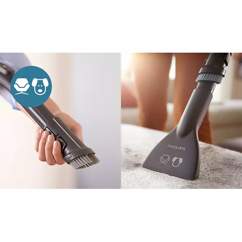 Philips Vacuum Cleaner Dry 2000W Bagless Canister 1.5L Dust Capacity, H13 Allergy Filter, PowerCyclone 7 Technology and TriActive Nozzle, 5000 Series FC9570/62 - Image 8
