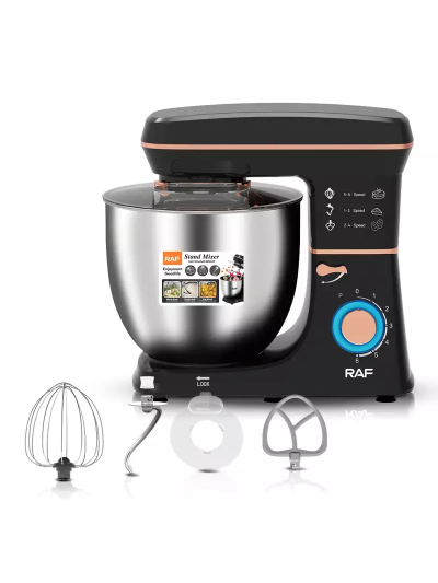 RAF Stand Mixer 10L 1800W Dry Anti Splash Protection, Speeds with Pulse Function, R.6673
