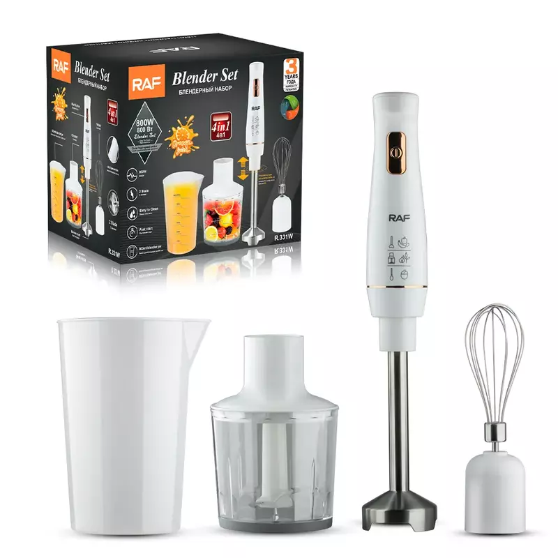 RAF 4 in 1Electric Blender Handheld Immersion 800w Hand Mixer for Kitchen Stainless Steam - Image 3