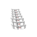 Nadstar Aluminium Sufuria 7pcs No Lid 24-25-26-27-28-29-30 Cookware Set Tope Cooking Pot for Commercial Use - Kitchen Heavy Duty
