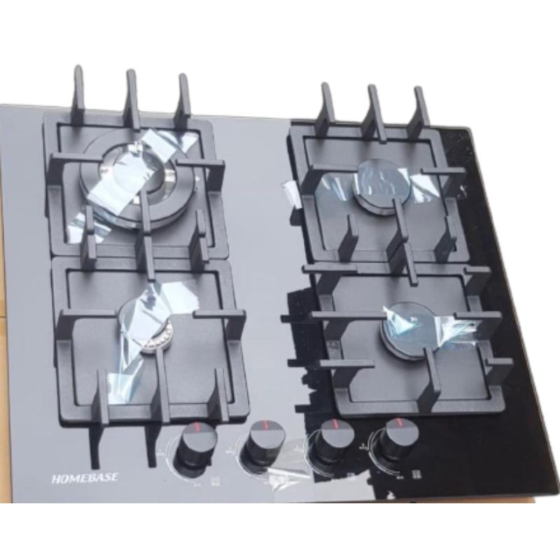 Homebase Cooker 4 Gas Burners Glass Top HB-60-4001 - Image 2