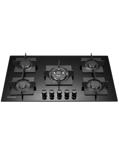 Homebase Table Top Cooker 5 Gas Burners Glass Top HB-90-B9
