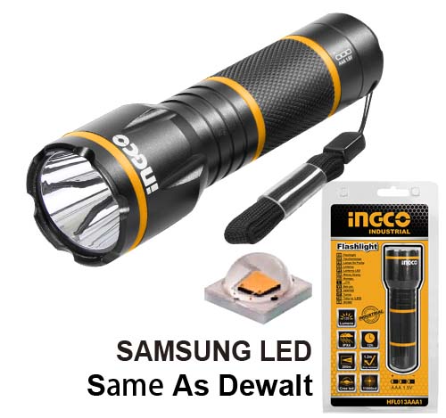 Ingco Torch LED Aluminum Alloy 200 Lumens HFL013AAA1 - Image 2