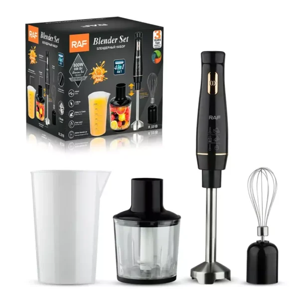 RAF 4 in 1Electric Blender Handheld Immersion 800w Hand Mixer for Kitchen Stainless Steam - Image 4