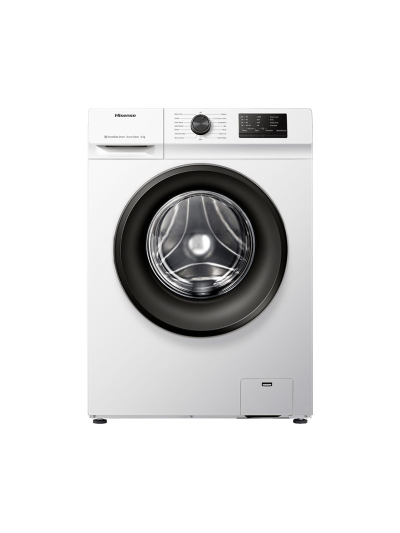 Hisense Washing Machine 7kg Front Load with Inverter, LED Display, Snowflake Drum, Delay Wash, White WFQP7012VM