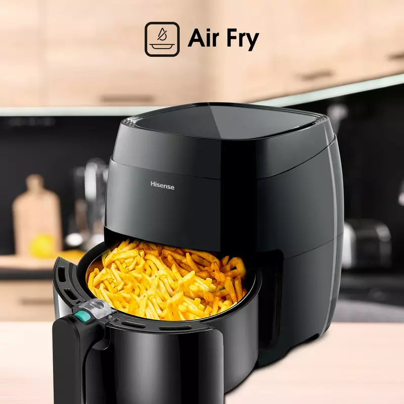 Hisense Digital Air Fryer 3.5L 1400W, LED Digital Control Panel, Adjustable Thermostat, Non Stick Basket, Overheat Protection, 9 Pre Setting Cooking Programs H04AFBK1S1 - Image 6