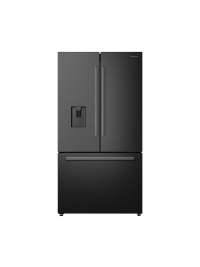 Hisense Refrigerator 575L French Door Double Metal Glide Drawers, Full Width Pantry, Sleek Water Dispenser, Total No frost Black H760FSB-WD