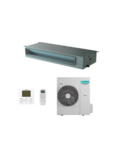 Hisense Duct Air Conditioner 85000BTU with Inverter, Cooling & Heating, R410A Refrigerant, Remote Control, Auto Restart AUD-85UX4RPH8