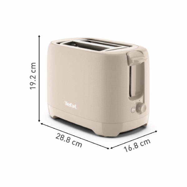 Tefal Morning 2 Slot Toaster 850W with Bun Warmer 7 Browning Levels Stop Function Plastic Body TT2M1B27 - Image 5
