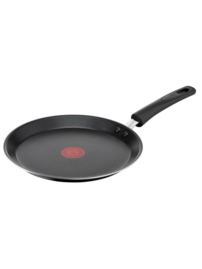 Tefal Super Cook Pancake Pan 25cm Non Stick Thermo Signal 100% Safe Frying Pan Black Aluminium B4593885