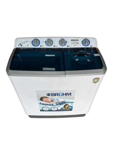 Bruhm Washing Machine 14kg Semi Automatic Twin Tub Top Load BWD-140HW
