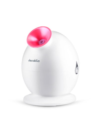 Decakila Facial Steamer 280W One-Touch Operation PTC Ceramic Heater is Used Removable Water Tank Anti-Slip Foot Design KEFS001W