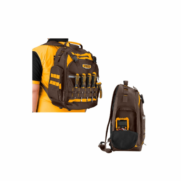 Ingco Tools Bagpack, Polyester Oxford Material 38 x 17 x 46cm HBP01028 - Image 5