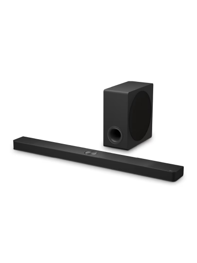 LG Soundbar 5.1.3ch 570W for TV with Subwoofer, Dolby Atmos, Center Up-firing, WOW Synergy, AI Room Calibration Pro S90TY